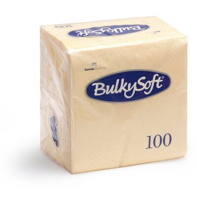 BulkySoft® napkins rainbow 3 ply 40x40 cream