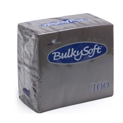 BulkySoft® rainbow napkins 40x40 3 ply grey